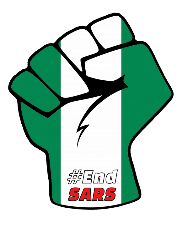 #EndSARS Power Fist sticker - Thee Sticker God