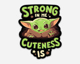 Cute Baby Yoda sticker