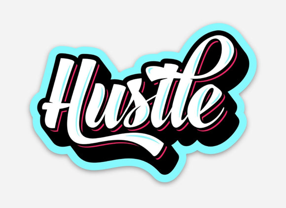 Hustle sticker