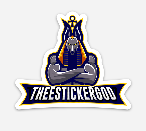 Thee Sticker God logo sticker