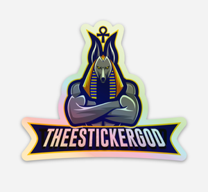 Thee Sticker God logo sticker