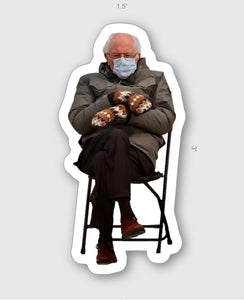 Bernie Sanders Mittens stickers - Thee Sticker God