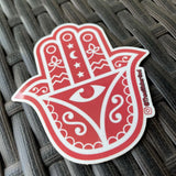 Red Hamsa Sticker - Thee Sticker God