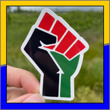 Pan-African fist sticker - Thee Sticker God